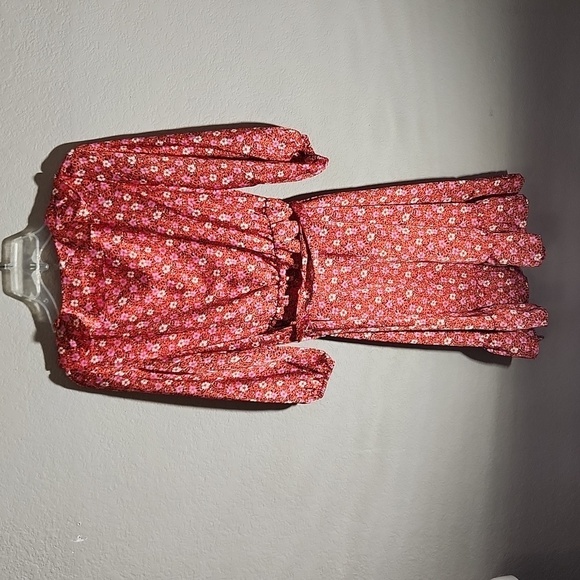 Ann Taylor Dress Womens Size 6p Floral Ruffle Belted Wrap Petite D size 6 NEW - Picture 4 of 8